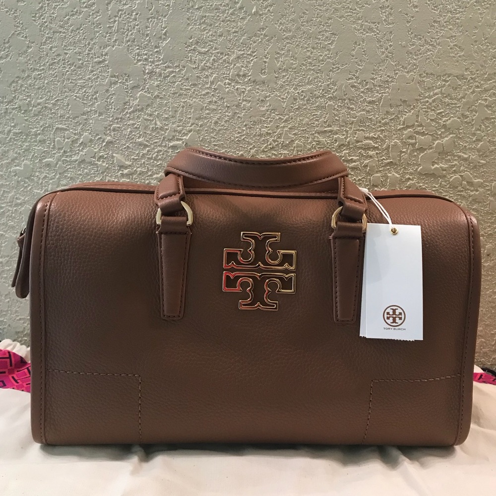 Tory Burch Britten Satchel - Bark